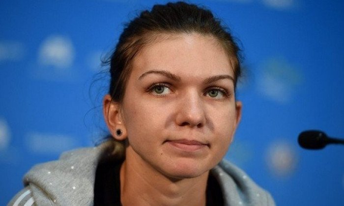 Simona Halep, în cadrul unei conferințe de presă