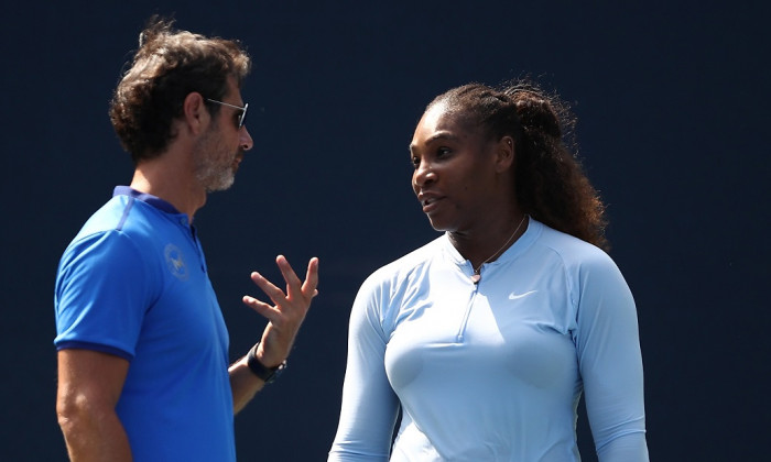 2018 US OPatrick Mouratoglou alături de Serena Williamspen - Previews