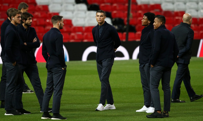 Juventus Walk Around In Manchester