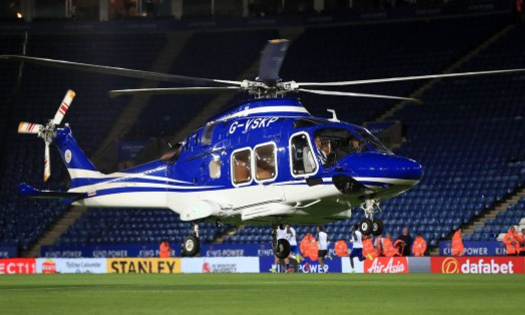 elicopter leicester king power stadium