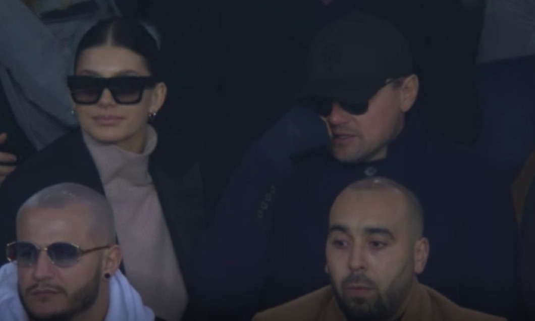 Leonardo DiCaprio si Camila Morrone la PSG - Liverpool in UEFA Champions League