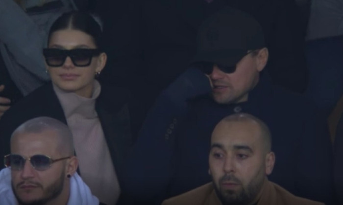 Leonardo DiCaprio si Camila Morrone la PSG - Liverpool in UEFA Champions League