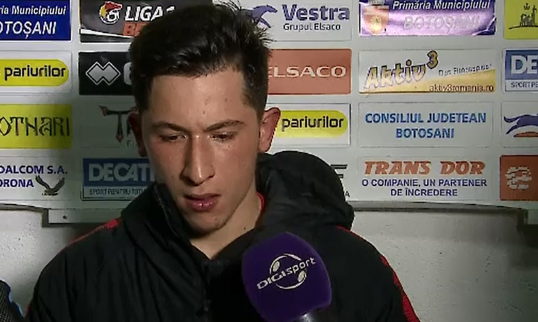 Olimpiu Moruțan a fost aproape de gol la Botoșani