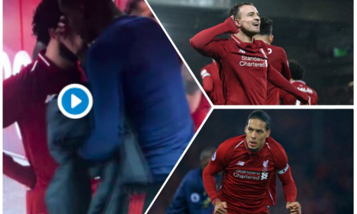 Virgil Van Dijk l-a felicitat pe Xherdan Shaqiri