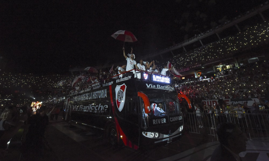 River Plate Celebrate After They Win Copa Libertadores Final