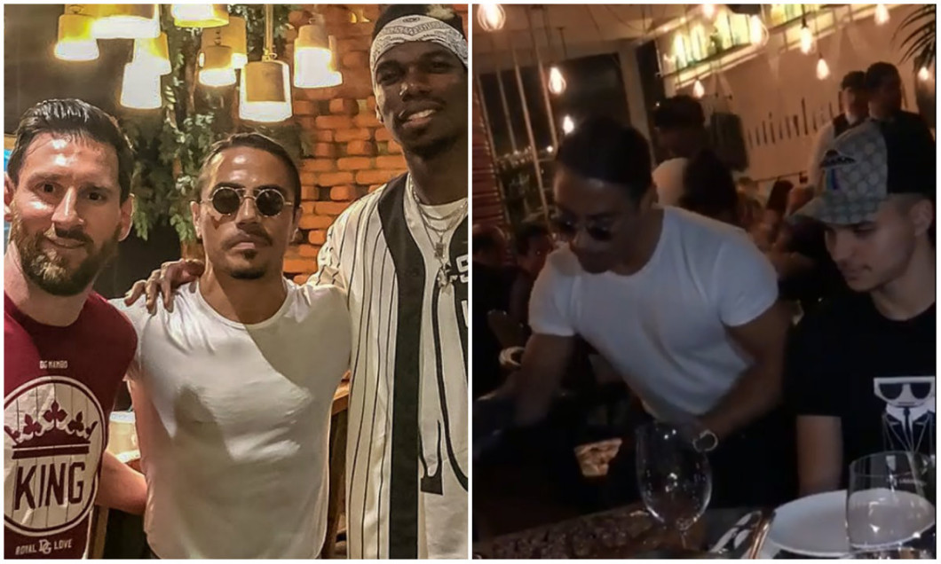 Cristi Manea si Salt Bae la restaurant