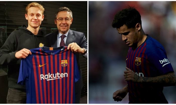 Frenkie de Jong și Coutinho