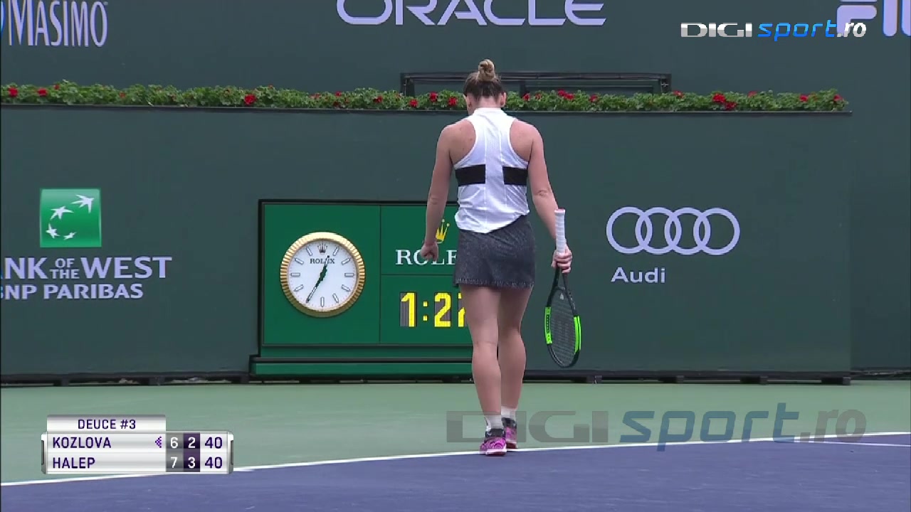 Video Simona Halep Kateryna Kozlova 7 6 7 5 Romanca S A