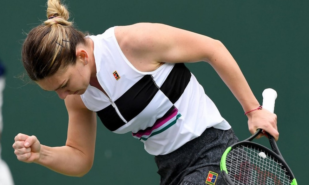 Simona Halep bucurie Indian Wells