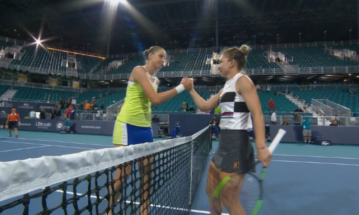 Pliskova si Halep Miami