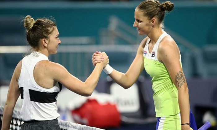 Halep si Pliskova la Miami