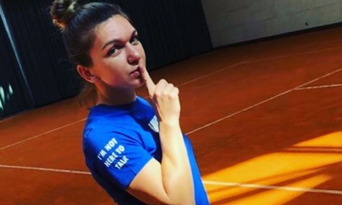 simona halep antrenament zgura