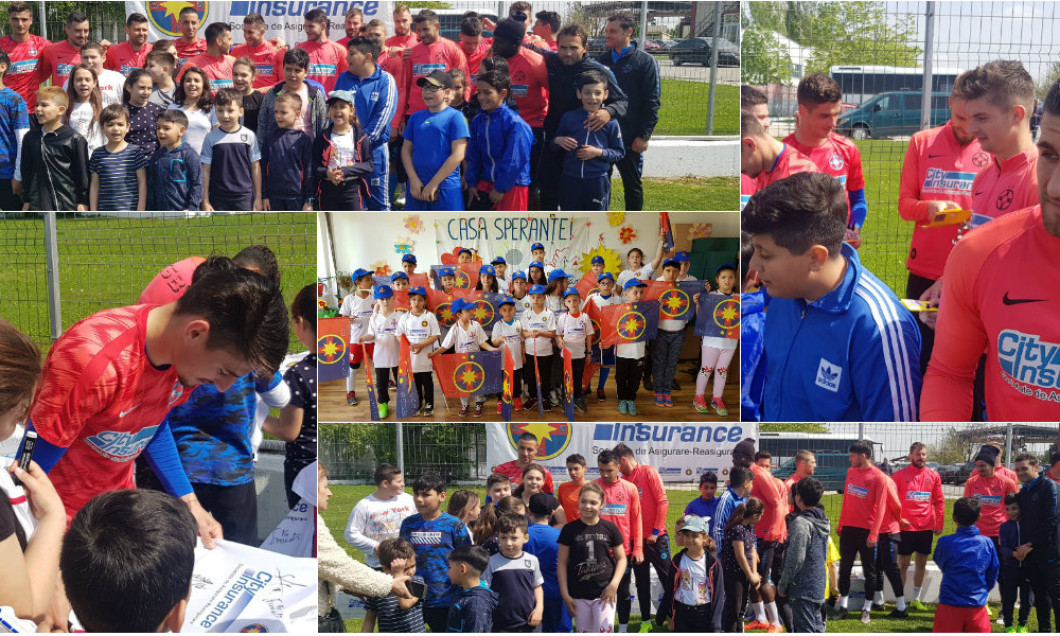 colaj fcsb copii casa sperantei