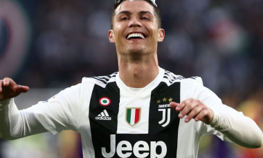 Cristiano Ronaldo of Juventus Fc celebrates the winning of