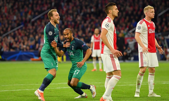 lucas moura ajax tottenham