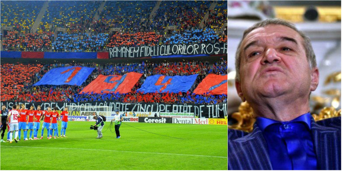 ”Nu trebuie să menajăm pe nimeni! Avem 11 finale!”. Fanii FCSB-ului, mesaj pentru Gigi Becali, înaintea Supercupei