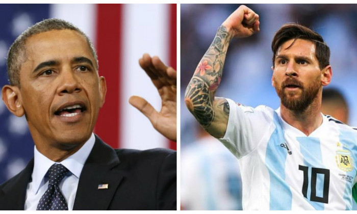 barack obama lionel messi