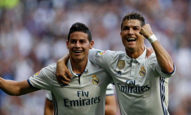 James Rodriguez și Cristiano Ronaldo