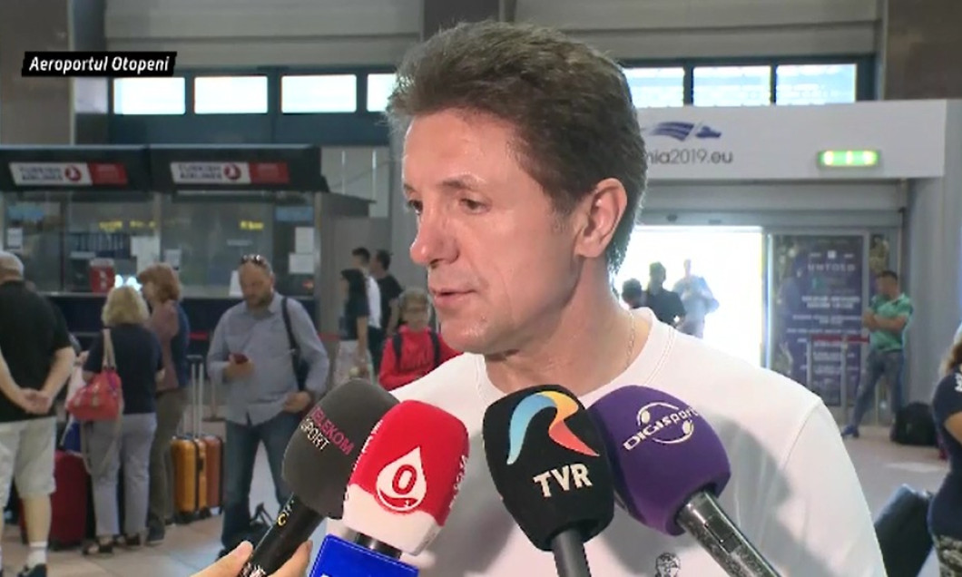 Gică Popescu pe Aeroportul Henri Coandă