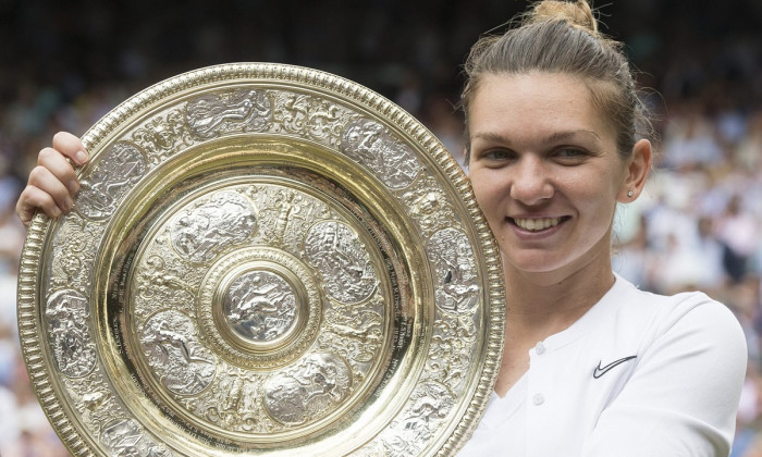 Simona Halep trofeu Wimbledon