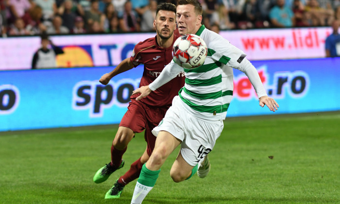 Callum McGregor in meciul de fotbal dintre CFR Cluj si Celtic din prima mansa din turul III al preliminariilor Ligii Campionilor, desfasurat pe stadionul Dr. Constantin Radulescu din Cluj-Napoca, miercuri, 7 august 2019.© FOTO:Flaviu Buboi / SPORT PICTUR