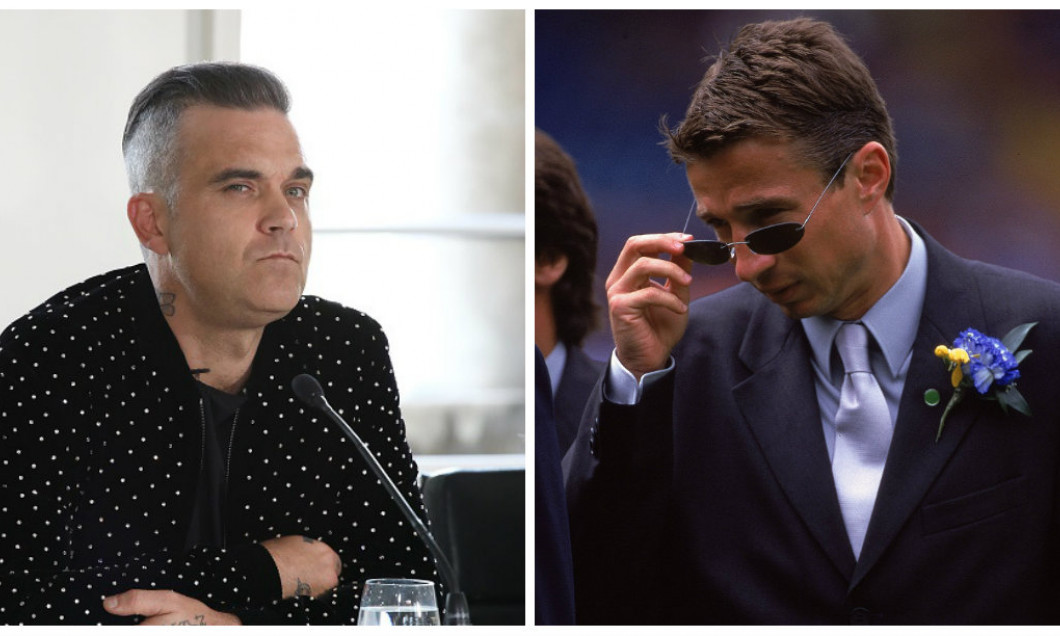 Robbie Williams si Dan Petrescu