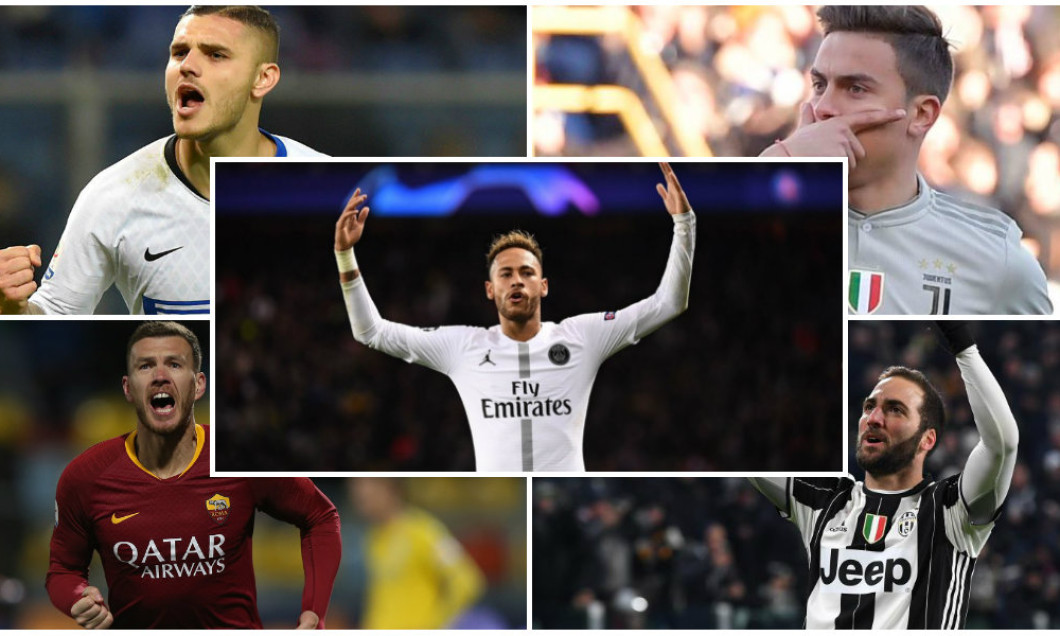 colaj neymar dybala, higuain, icardi, dzeko