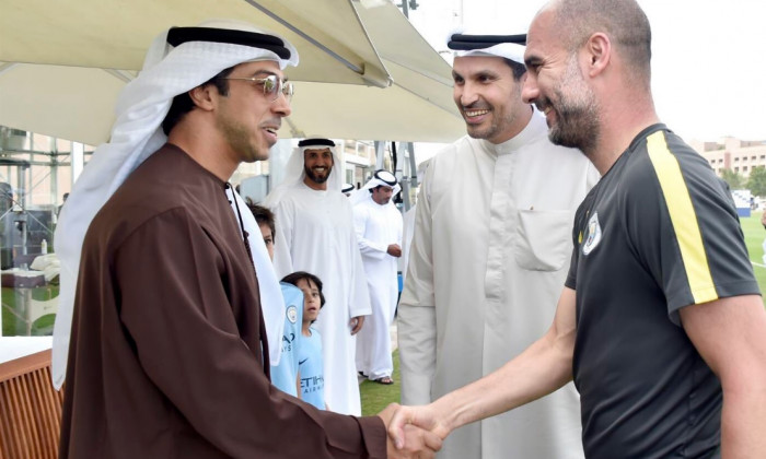 guardiola si sheikh mansour