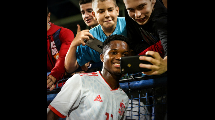 Ansu Fati a debutat pentru echipa națională a Spaniei U21 / Foto: Getty Images