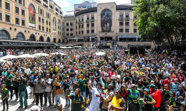 England v South Africa - Rugby World Cup 2019 Final viewing at Nelson Mandela Square