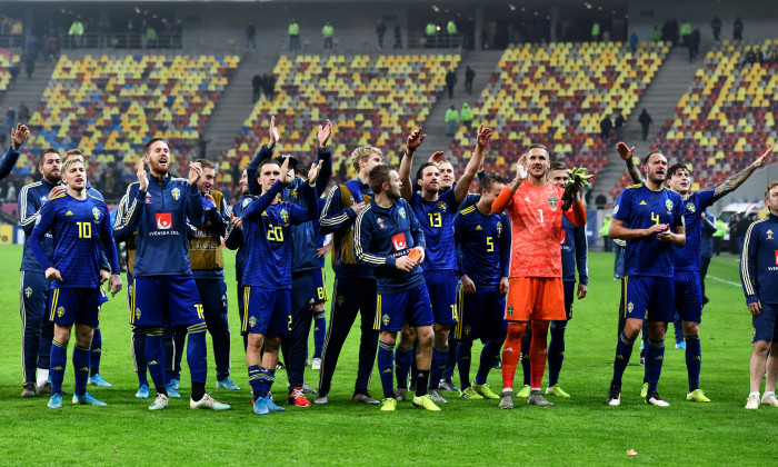 FOTBAL:ROMANIA-SUEDIA, PRELIMINARIILE C.E. 2020 (15.11.2019)