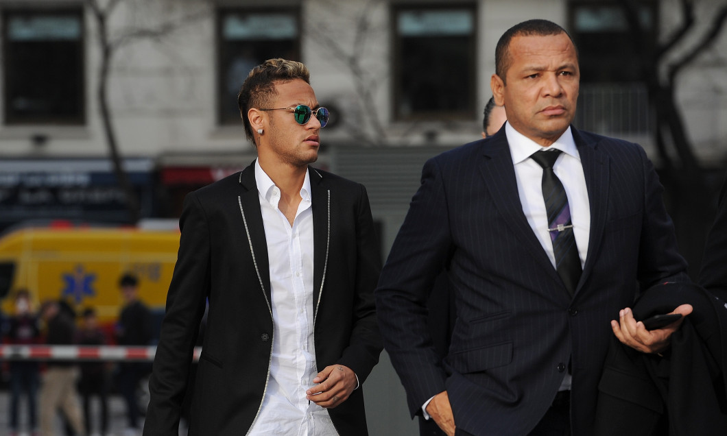 Neymar At National Court On FC Barcelona Fraud Investigation