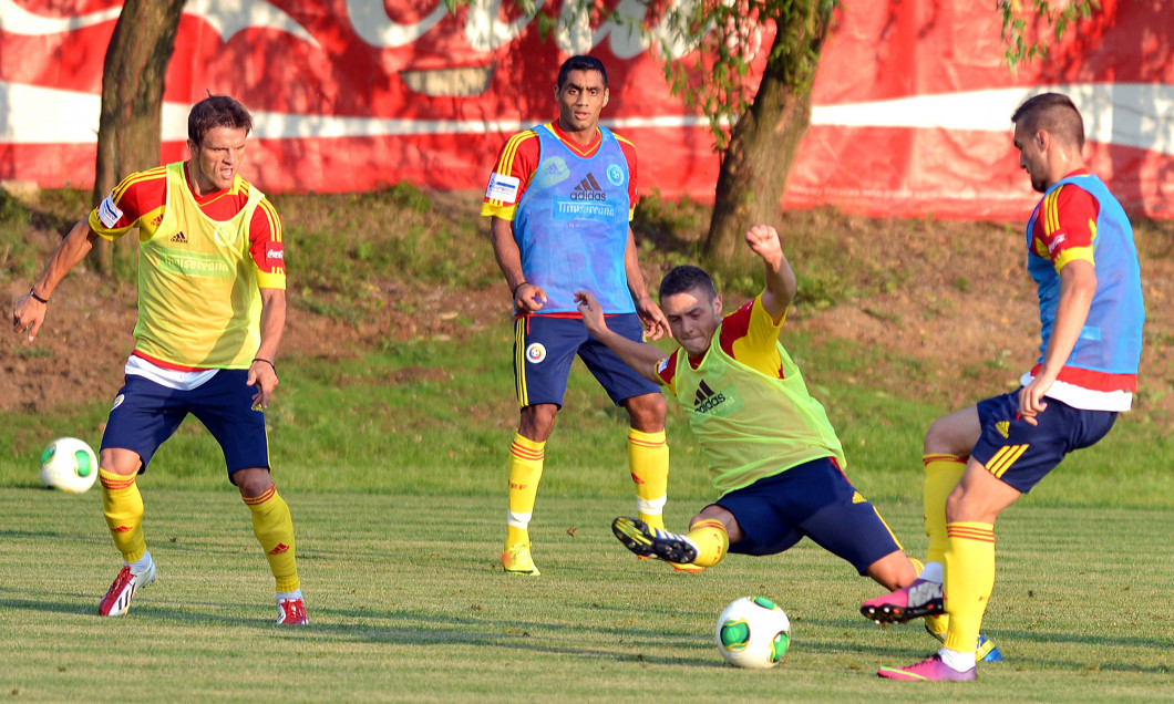 FOTBAL:ANTRENAMENT NATIONALA ROMANIEI INAINTEA MECIULUI CU SLOVACIA (12.08.2013)