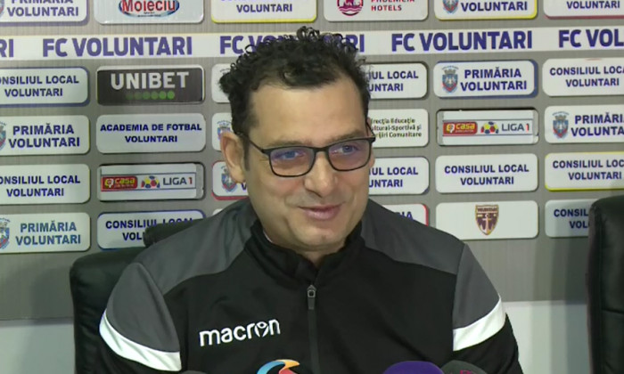 Mihai Teja, antrenorul echipei FC Voluntari / Captură Digi Sport