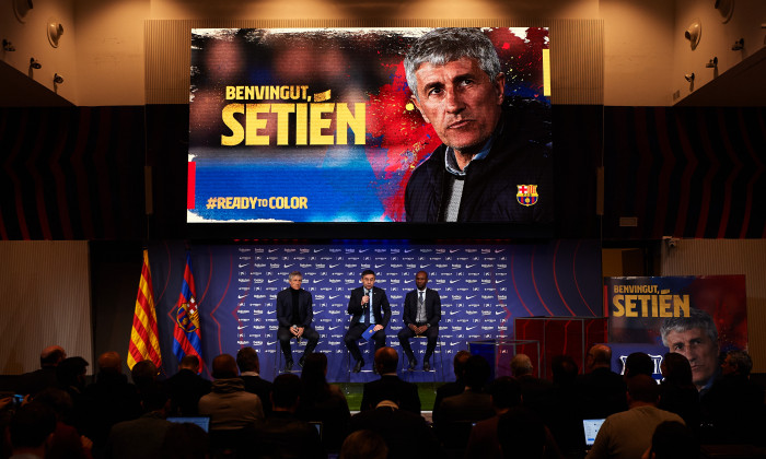 FC Barcelona Unveil New Coach Quique Setien