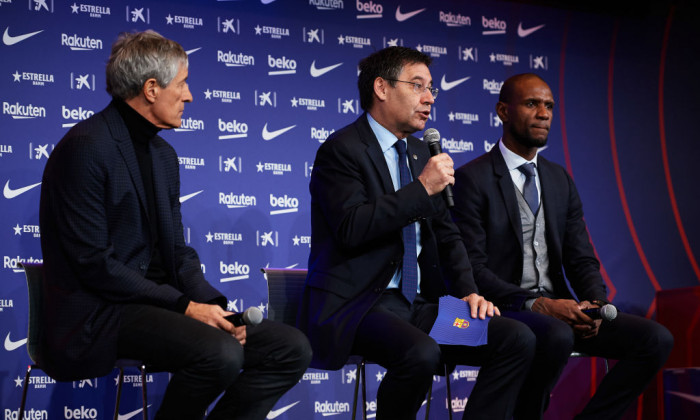 FC Barcelona Unveil New Coach Quique Setien