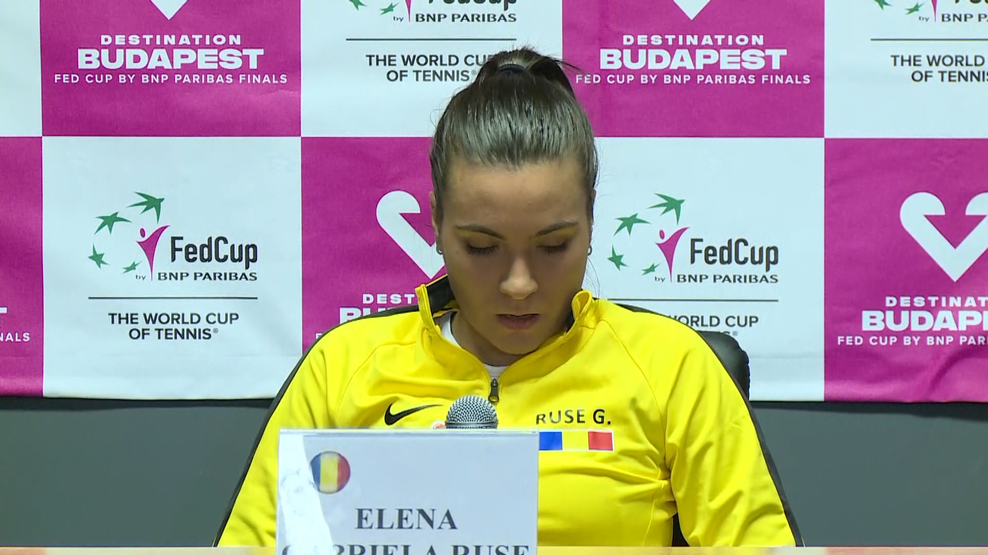 Gabriela Ruse și-a stăpânit lacrimile după eșecul cu Alexandrova, din Fed Cup. A luat o pastilă chiar pe teren