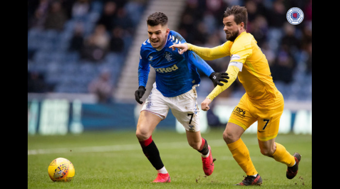 Ianis Hagi, pasă decisivă în Rangers - Livingston 1-0 / Foto: rangers.co.uk