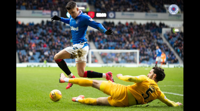 Ianis Hagi, pasă decisivă în Rangers - Livingston 1-0 / Foto: rangers.co.uk