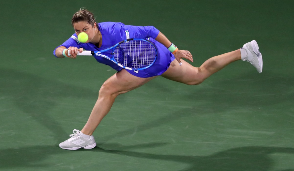 Înfrângere pentru Kim Clijsters în primul meci disputat după 8 ani. Set excelent făcut contra Garbinei Muguruza