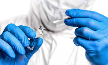 Laboratory scientists are investigating a vaccine against coronavirus. Struggle against epidemics