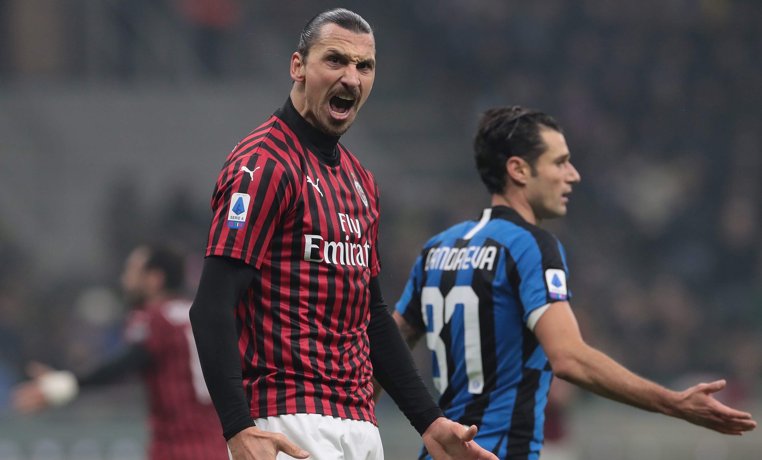 Zlatan Ibrahimovic, de neoprit. A stabilit un record la derby-ul Inter - Milan