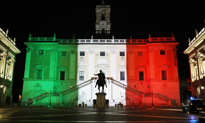 Italian Red Cross Makes Meals For Rome's Homeless During Coronavirus Lockdown