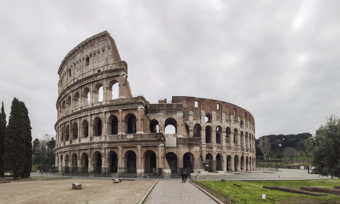 Coliseum in Rome without people