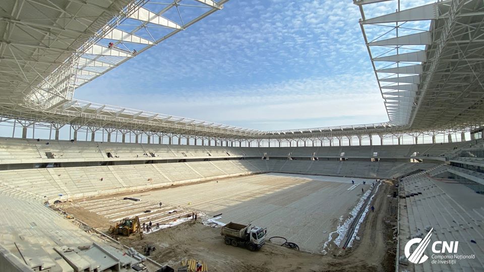 Stadionul Steaua, tot mai aproape de finalizare! A început montarea unei tabele. Ultimele imagini din Ghencea