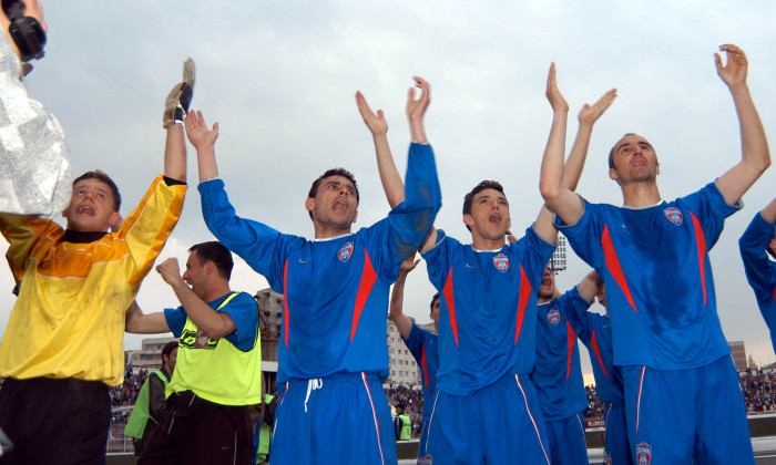 FOTBAL:RAPID BUCURESTI-STEAUA BUCURESTI, DIVIZIA A (26.04.2003)