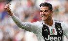 Cristiano Ronaldo of Juventus FC reacts during the Serie A