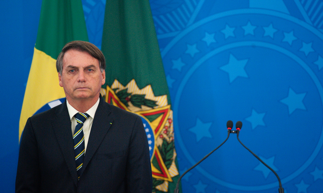 President Jair Bolsonaro Holds a Press Conference about the Coronavirus (COVID-19) Pandemic
