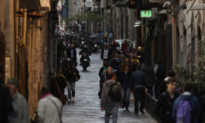 Landmarks In the Historic Southern Italian City Of Naples