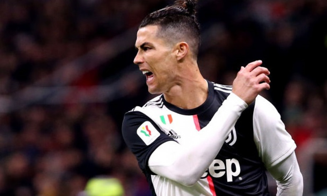 Cristiano Ronaldo of Juventus FC screams of anger during the